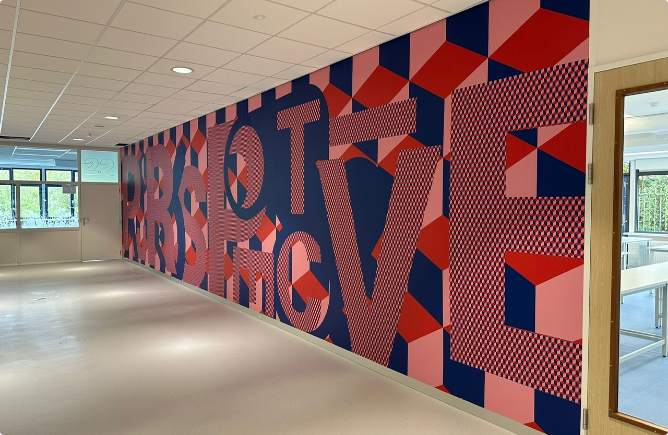 Full colourwand kleur